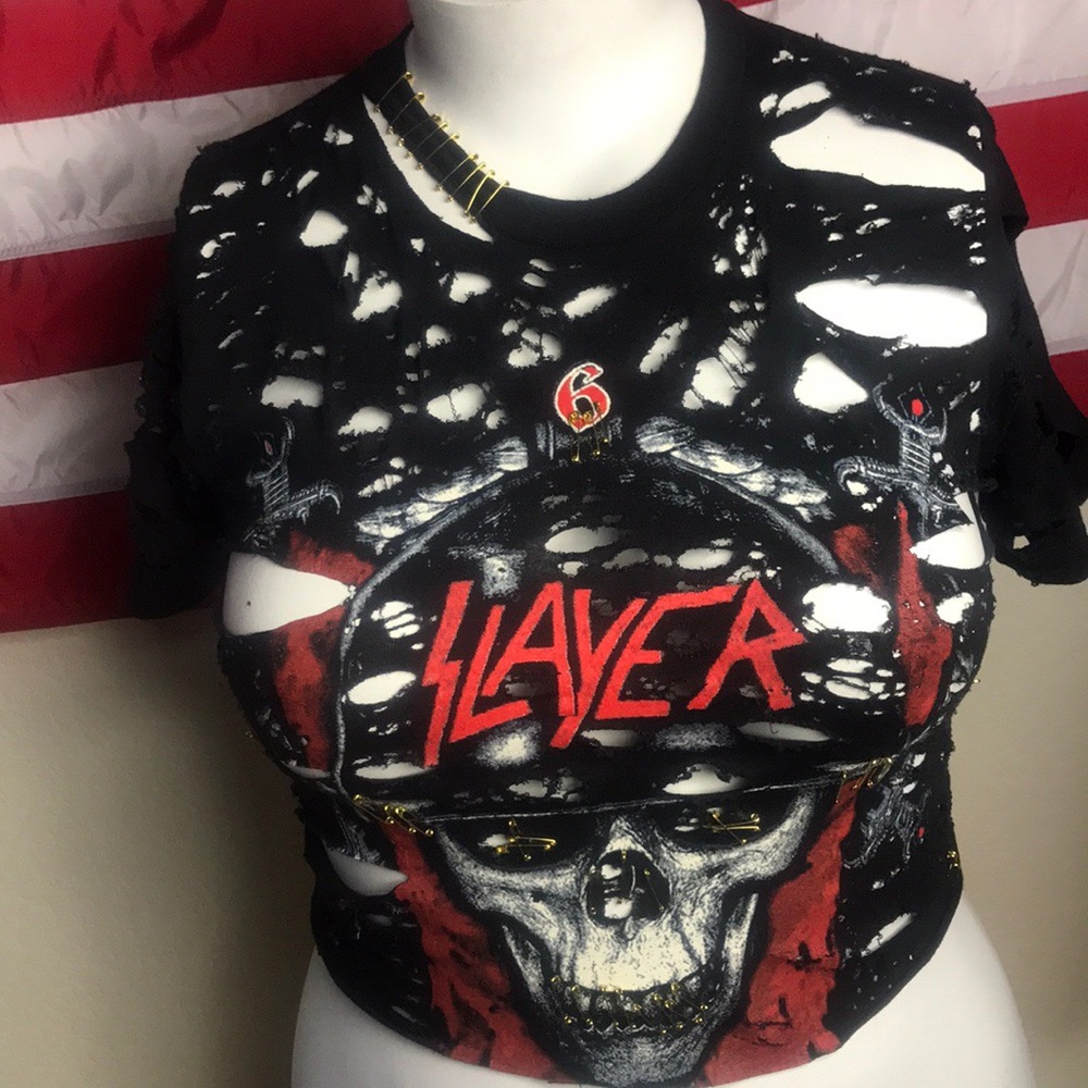 Slayer crop top